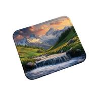 Mouse Pad 260x210x3mm river landscape, xxl Mouse Mat Gaming Gifts 0m0-238 | Mousepad Non Slip Rubber Base, Waterproof Surface, Stitched Edges, Spill Resistant, Durable, Portable for Gaming and Office