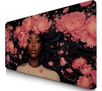 Mouse Pad 27.6x11.8x0.12inches Extended Large Mouse Mat Woman Desk Accessories with Non-Slip Base and Stitched Edge, Desk Mat Egypt, Improved Precision and Speed Gaming Keyboard Mousepad for PC F0-145