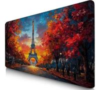 Mouse Pad 27.6x15.7x0.12inches Extended Large Mouse Mat IronTower Desk Accessories with Non-Slip Base and Stitched Edge, Desk Mat Street, Improved Precision and Speed Gaming Keyboard Mousepad F0-895