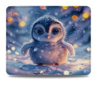 Mouse Pad 29 x 24 cm, Mouse Mat with Anti-slip Rubber Base, Small Mousepad Portable, Easy Gliding, Waterproof Durable Materials, Washable Dream Desk Mat for MacBook, PC, Laptop, Office, Penguin 0d-771