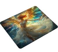 Mouse Pad 300x250x3mm, Mouse Mat Angel dream Gaming Mouse pad Improved Precision and Speed, Rubber Dase for Stable Grip on Smooth Surfaces, Stitched Edges, XL Mousepad Gifts for Women Men S0-891