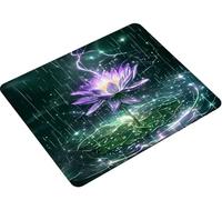 Mouse Pad 300x250x3mm, Mouse Mat dream lotus Gaming Mouse pad Improved Precision and Speed, Rubber Dase for Stable Grip on Smooth Surfaces, Stitched Edges, XL Mousepad Gifts for Women Men S0-699