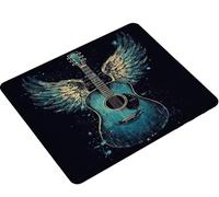 Mouse Pad 300x250x3mm, Mouse Mat wing Guitar Gaming Mouse pad Improved Precision and Speed, Rubber Dase for Stable Grip on Smooth Surfaces, Stitched Edges, XL Mousepad Gifts for Women Men S0-86