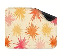 Mouse Pad 300x250x3mm, Portable & Rollable Mouse Mat with Non-Slip Rubber Base, Washable Desk Accessories, Gaming Home Office Small Mousepad, for Laptop and Desktop Computer Orange Color Star X-z-281