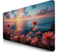 Mouse Pad 31.5x11.8x0.12inches Extended Large Mouse Mat Sunlight Desk Accessories with Non-Slip Base and Stitched Edge, Desk Mat Landscape, Improved Precision and Speed Gaming Mousepad for PC F0-1093
