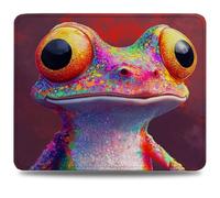 Mouse Pad 32 x 26 cm, Mouse Mat with Anti-slip Rubber Base, Small Mousepad Portable, Easy Gliding, Waterproof Durable Materials, Washable Cute Desk Mat for MacBook, PC, Laptop, Office, Frog 0d-540