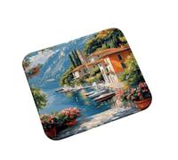 Mouse Pad 340x280x3mm Boat small town, xxl Mouse Mat Gaming Gifts 0m0-98