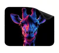 Mouse Pad 340x280x3mm, Portable & Rollable Mouse Mat with Non-Slip Rubber Base, Premium Washable Desk Accessories, Gaming Home Office Mousepad, for Laptop and Desktop Computer Animal Giraffe X-z-3099