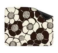 Mouse Pad 340x280x3mm, Portable & Rollable Mouse Mat with Non-Slip Rubber Base, Premium Washable Desk Accessories, Gaming Home Office Mousepad, for Laptop and Desktop Computer White Flowers X-z-525