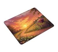 Mouse Pad 360 x 300 x 3 mm Orange Mouse Mat Small Waterproof Mousepad Landscape Gaming Mousepad with Non-Slip Rubber Base, Smooth Surface, Portable Computer Mousemat for Office, Laptop, Gifts S0-185