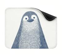 Mouse Pad 360x300x3mm, Portable & Rollable Mouse Mat with Non-Slip Rubber Base, Premium Washable Desk Accessories, Gaming Home Office Mousepad, for Laptop and Desktop Computer Blue Penguin X-z-5498