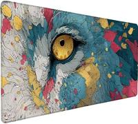 Mouse Pad 39.4x19.7x0.12 inch Large Mouse Mat Color Animal, Mousepad Large Size with Non-Slip Rubber Base, Stitched Edges Mousepad, Waterproof Smooth Surface Keyboard for Desk Accessories Gifts Z-7S52