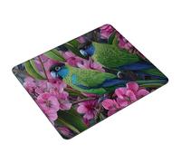 Mouse Pad 400 x 300 x 3 mm Bird Mouse Mat Small Waterproof Mousepad Flower Gaming Mousepad with Non-Slip Rubber Base, Smooth Surface, Portable Computer Mousemat for Office, Laptop, Gifts S0-1397