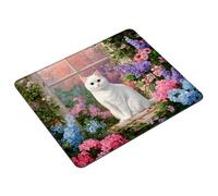 Mouse Pad 400 x 300 x 3 mm Color Mouse Mat Small Waterproof Mousepad Cat Gaming Mousepad with Non-Slip Rubber Base, Smooth Surface Desk Pad, Portable Computer Mousemat for Office, Laptop S0-1280