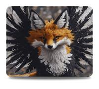 Mouse Pad 42 x 35 cm, Mouse Mat with Anti-slip Rubber Base, Small Mousepad Portable, Easy Gliding, Waterproof Durable Materials, Washable Fox Desk Mat for MacBook, PC, Laptop, Office, Wing 0d-340