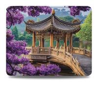 Mouse Pad 42 x 35 cm, Mouse Mat with Anti-slip Rubber Base, Small Mousepad Portable, Easy Gliding, Waterproof Durable Materials, Washable Architecture Desk Mat for MacBook, PC, Laptop, Tree 0d-465