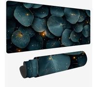 Mouse Pad 500x250x3mm, Extended Large Mouse Mat Green Non-Slip & Waterproof Desk Mat, Leaves Gaming Mousepad, Plant Mousepad Large with Smooth Surface, Mousemat for Office & Home, Gifts for Men W-1165