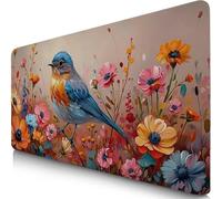 Mouse Pad 59.1x31.5x0.12inches Extended Large Mouse Mat Pink Desk Accessories with Non-Slip Base and Stitched Edge, Desk Mat Cartoon, Improved Precision and Speed Gaming Mousepad for PC, Laptop F0-352