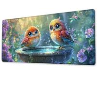 Mouse Pad 600x1200x3 mm Large XXL Extended Gaming Desk Pad, Stitched Edges Mouse Mat, Smooth Surfaces Waterproof Non-Slip Rubber Base Desk Mat, Comfort - Durable,Office Accessories Gifts Bird zj-501