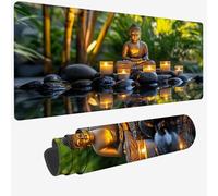 Mouse Pad 600x300x3mm,Extended Large Mouse Mat Green Non-Slip & Waterproof Desk Mat,Zen Gaming Mousepad for Home Office Work,Plant Mousepad Large with Smooth Surface,Mousemat for Office & Home W-959