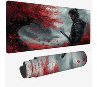 Mouse Pad 600x300x3mm, Extended Large Mouse Mat Grey Non-Slip & Waterproof Desk Mat, Warrior Gaming Mousepad, Plant Mousepad Large with Smooth Surface, Mousemat for Office & Home, Gifts for Men W-1145