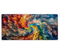 Mouse Pad 600x300x3mm Large Mouse Mat Abstract Landscape, Mousepad Large Size with Non-Slip Rubber Base, Stitched Edges Mousepad, Waterproof Smooth Surface Keyboard Mat for Office Accessories E-5229