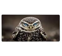 Mouse Pad 600x300x3mm Large Mouse Mat Owl Animal, Mousepad Large Size with Non-Slip Rubber Base, Stitched Edges Mousepad, Waterproof Smooth Surface Keyboard Mat for Home Office Accessories J-4K50