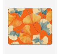 Mouse Pad 600x400mm, Burnt Orange Pattern Mouse Mat with Durable Stitched Edges, Waterproof & Non-Slip Rubber Base, Premium Textured Desk Pad for Laptop, PC, Office and Home (Ginkgo Leaves) W-O4816