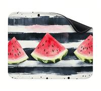 Mouse Pad 600x400x3mm, Portable & Rollable Mouse Mat with Non-Slip Rubber Base, Premium Washable Desk Accessories, Gaming Home Office Mousepad, for Laptop and Desktop Computer Stripe Fruit X-z-4224