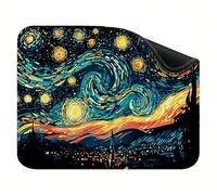 Mouse Pad 600x400x3mm, Portable & Rollable Mouse Mat with Non-Slip Rubber Base, Premium Washable Desk Accessories, Gaming Home Office Mousepad, for Laptop and Desktop Computer Abstract Town X-z-6380