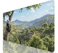 Mouse Pad 60x30cm Extended Large Mouse Mat Cute Desk Accessories with Non-Slip Mousepad Panda, Soft Smooth Surface, Stitched Edges Desk Pad for Gaming, PC, Laptop, Office Accessories, Gifts Y8-353