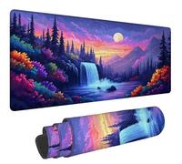 Mouse Pad 60x30cm Landscape Mousepad with Stitched Edges Mousemat, e-329