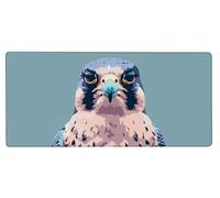 Mouse Pad 700x300x3mm Large Mouse Mat Bird Falcon, Mousepad Large Size with Non-Slip Rubber Base, Stitched Edges Mousepad, Waterproof Smooth Surface Keyboard Mat for Home Office Accessories 7-3064