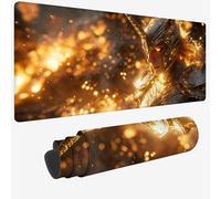 Mouse Pad 700x400x3mm,Extended Large Mouse Mat Yellow Non-Slip & Waterproof Desk Mat,Warrior Gaming Mousepad,Plant Mousepad Large with Smooth Surface,Mousemat for Office & Home,Gifts for Men W-1225