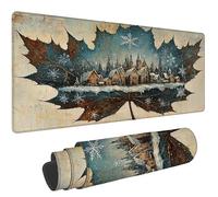 Mouse Pad 70x40cm Town Mousepad with Stitched Edges Mousemat, e-744