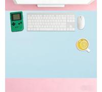 Mouse Pad 75 x 82 cm Waterproof Waterproof Leather Table Spill Resistant Durable Design for Home and Office Accessories, Blue