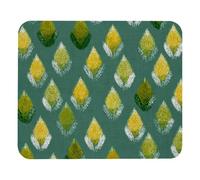 Mouse Pad 8.3’’ x 9.8’’, Square Anti-Slip Rubber Base Mouse Mat for Wireless Mouse, Portable Mousepad for Office Laptop, Seamless Corn on the Cob Sage Green Background