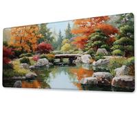 Mouse Pad 800x400x3 mm Large XXL Extended Gaming Desk Pad, Stitched Edges Mouse Mat, Smooth Surfaces Waterproof Non-Slip Rubber Base Desk Mat, Comfort - Durable,Office Accessories Small Bridge zj-817