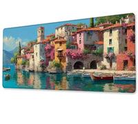 Mouse Pad 800x400x3 mm Large XXL Extended Gaming Desk Pad, Stitched Edges Mouse Mat, Smooth Surfaces Waterproof Non-Slip Rubber Base Desk Mat, Comfort - Durable,Office Accessories Gifts Town zj-607