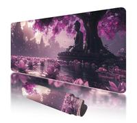 Mouse Pad 800x400x3mm, Extended Large Mouse Mat Non-Slip & Waterproof Desk Mat, Purple Gaming Mousepad for Home Office Work, Zen Mousepad Large with Smooth Surface, Mousemat for Office & Home, F-11