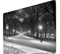Mouse Pad 80x40cm Extended Large Mouse Mat Black And White Waterproof Surface Protector, Stitched Edges Non-Slip, Gaming Mousepad Garden Home Office Decor, Laptop Keyboard Accessories, Gifts W6-520