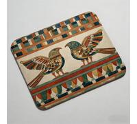 Mouse Pad 9.06 x 7.09 inch x3mm, Gaming Mouse Pad with Non-Slip Rubber Base, Stitched Edge, Waterproof, Mousepad for Computers, Laptop, PC, Mouspad Easy Gliding, Portable, Durable Egypt color 0O-1