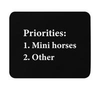 Mouse Pad 9.4"x7.9" Mousepad Humorous Countryside Vacations Enthusiasts Gift | Hilarious Horseback Riding Pun Men Women