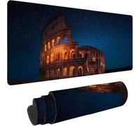 Mouse Pad 90 x 30 cm Mouse Mat with Stitched Edges, Architecture 0-z396 | Roman Colosseum - 2 Gaming Mousepad - Waterproof Surface, Desk Mat with Non-Slip Rubber Base - Fimproved Precision and Speed
