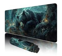 Mouse Pad 900x400x3mm, Extended Large Mouse Mat Non-Slip & Waterproof Desk Mat, Animal Gaming Mousepad for Home Office Work, Bear Mousepad Large with Smooth Surface, Mousemat for Office & Home, J-05