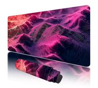 Mouse Pad 900x400x3mm, Extended Large Mouse Mat Non-Slip & Waterproof Desk Mat, Purple Gaming Mousepad for Home Office Work, Topographic Mousepad with Smooth Surface, Mousemat for Office & Home, J-91