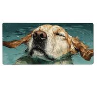 Mouse Pad 900x400x3mm Large Mouse Mat Dog River, Mousepad Large Size with Non-Slip Rubber Base, Stitched Edges Mousepad, Waterproof Smooth Surface Keyboard Mat for Home Office Accessories V-5223