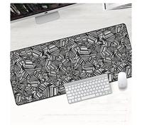 Mouse pad 90x40cm Black and White Gaming Mouse Pad Large Gamer Big Mouse Mat Computer Gaming Locking Edge MousePad Keyboard Desk Mice Pad Gaming mouse pad