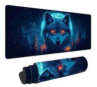 Mouse Pad 90x50cm Black Mousepad with Stitched Edges Mousemat, e-239