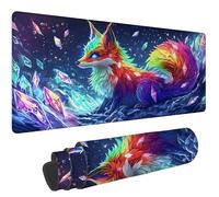 Mouse Pad 90x50cm Fox Mousepad with Stitched Edges Mousemat, e-257